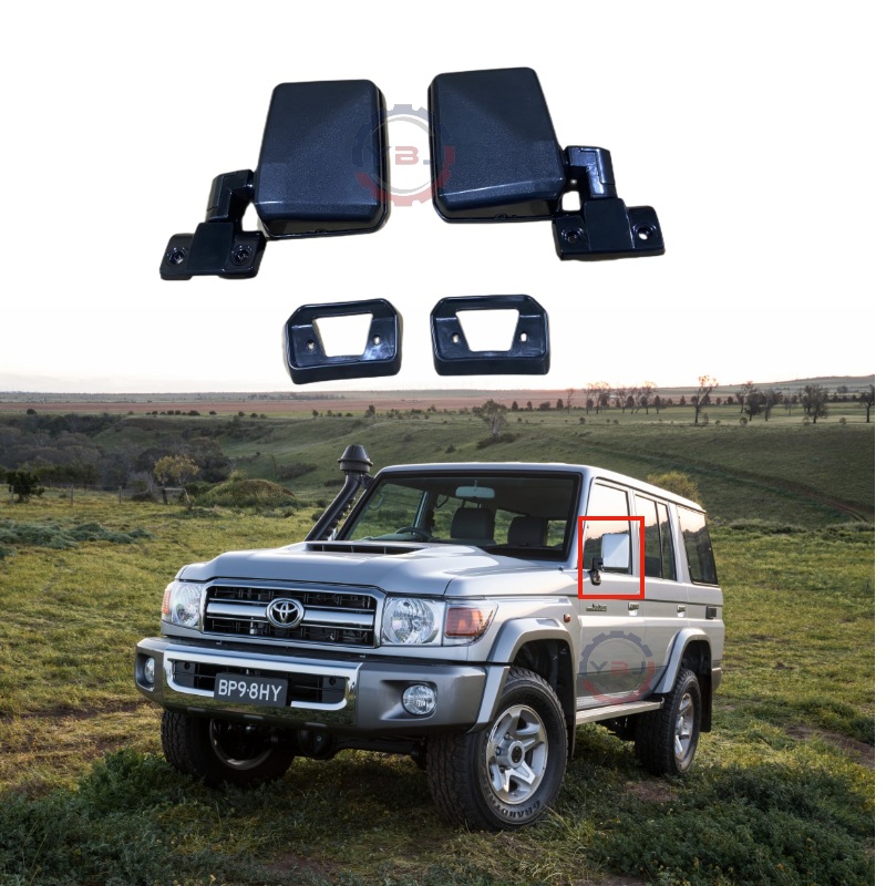 LC70 rearview mirror assembly fj79 black 87910-60142 cooluze 1984-2023