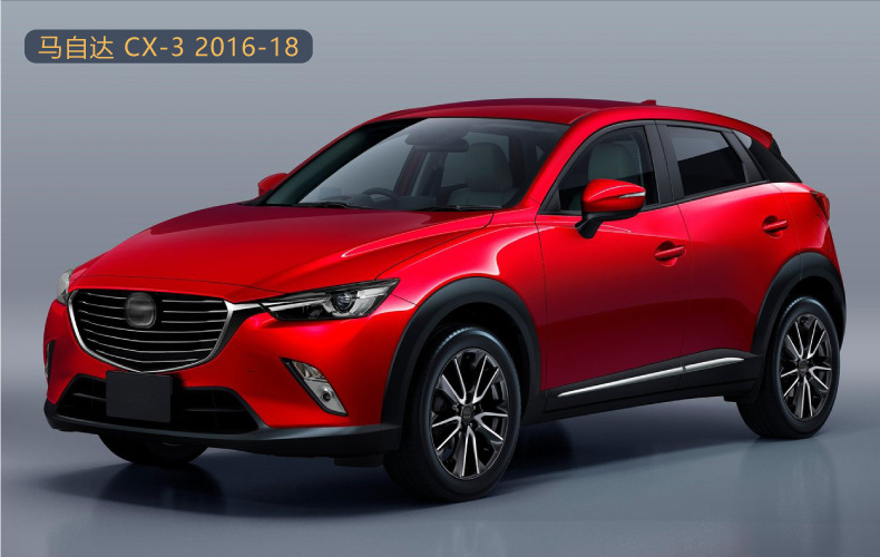 Suitable for Mazda Cx-3 Fog Lampshade Black Paint & with Silver Primer Finish
