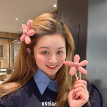 韩国可爱大花朵儿童发夹边夹网红新款侧边碎发刘海夹女生卡子头饰