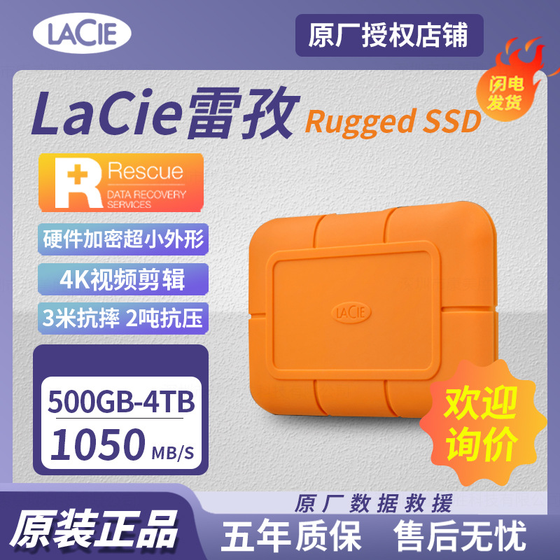 Applicable to leizi Rugged SSD 500g/1 T/2T/4TB mobile SSD USB3.1 Type-C