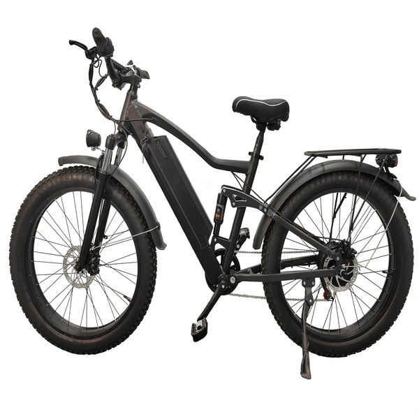 Electric shock-absorbing mountain bike