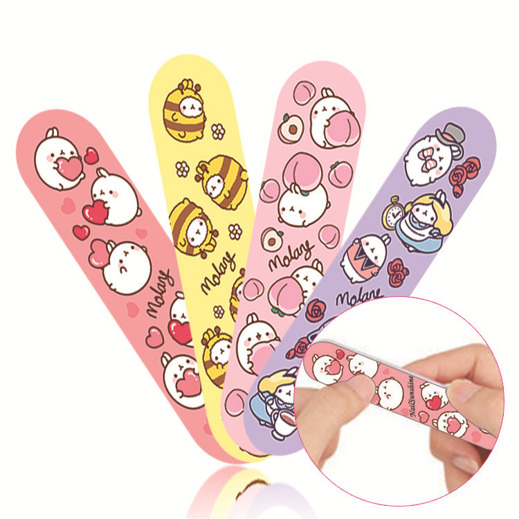 Mini Nail Art Polishing and Grinding Strip, Printed Sanding Strip, Mini Flower File, Nail Sticker Accessory 9cm