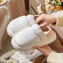 棉拖鞋女冬季包跟外穿保暖加绒室内家居棉拖防水月子鞋冬天棉鞋男