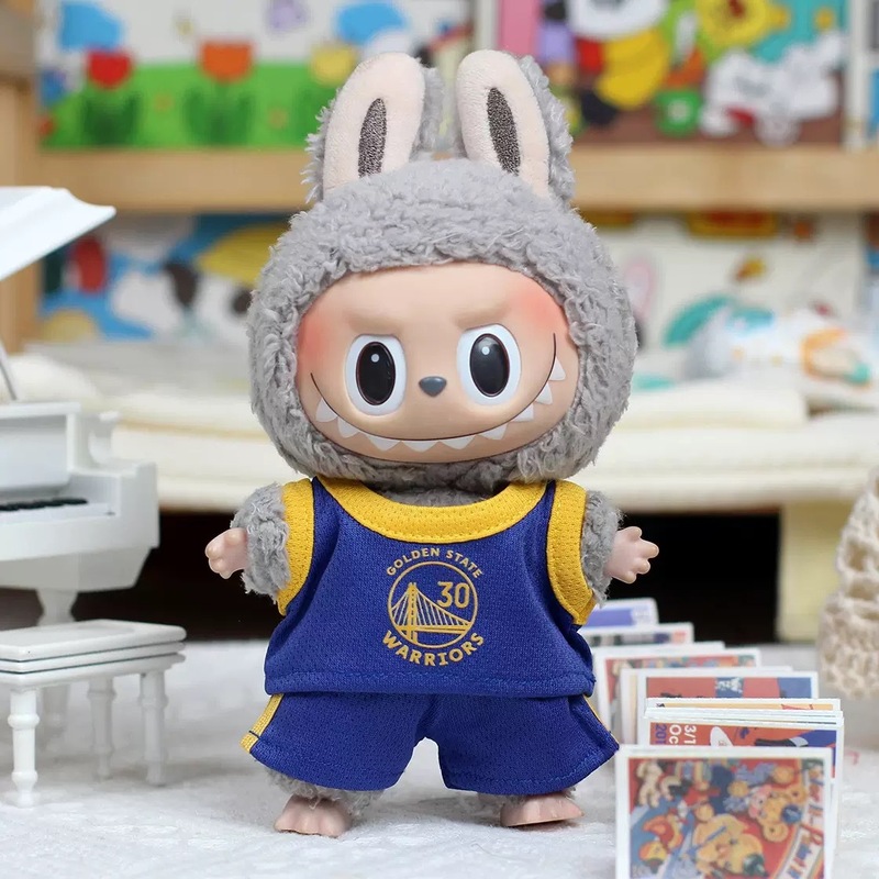 衣類のみ】17CM ラブブ服 ラブブベビー服 人形 ビニール周辺アクセサリー サッカー バスケットボール 服|undefined