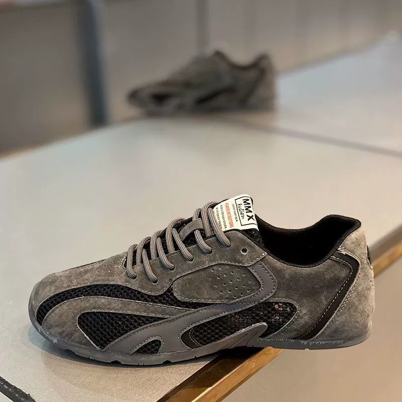 Мужская обувь 2025, новая летняя повседневная обувь с сеткой, модные дышащие туфли Форрест Гамп на мягкой подошве, универсальные туфли с низким берцем на шнуровке