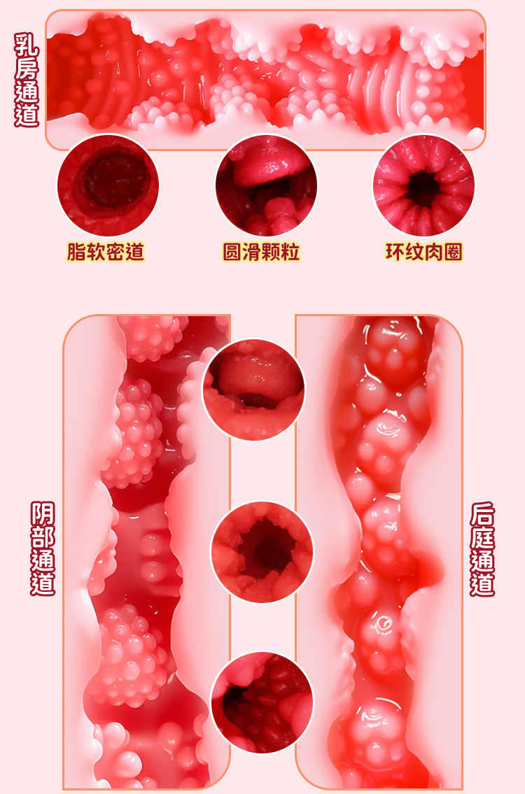 Male Masturbator Half-Body TPE Doll with Breasts and Vaginal Buttocks Channel — detail image 13