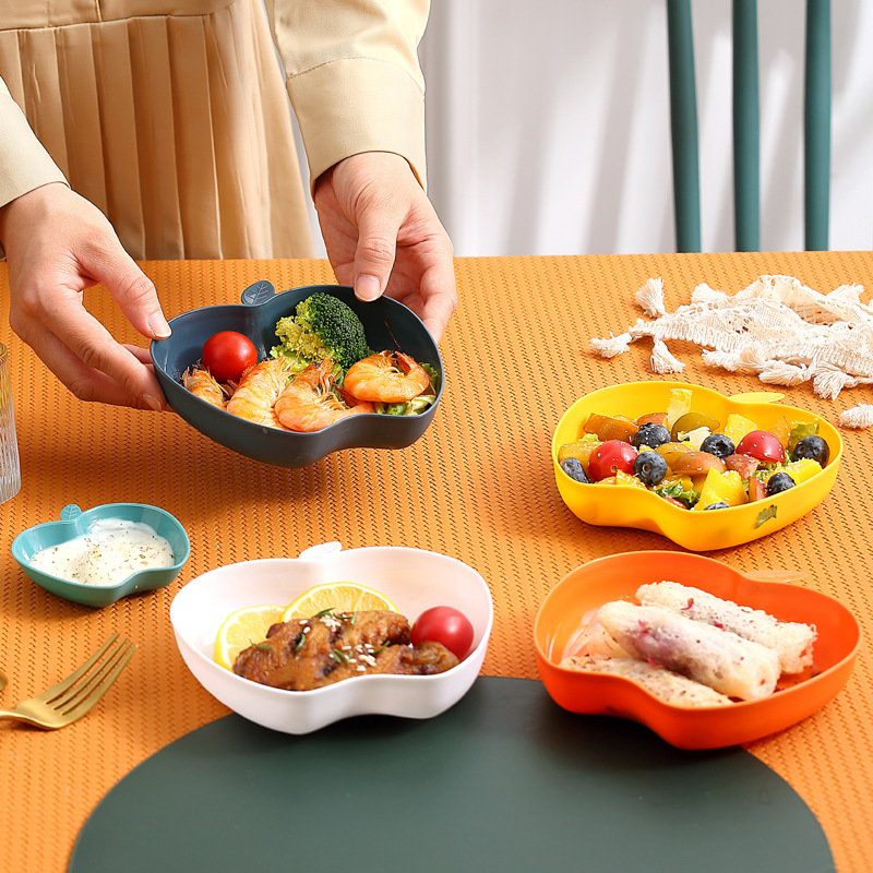 New style fruit snack small eatery bone spatula plate set home dining table waste tray food grade small dish