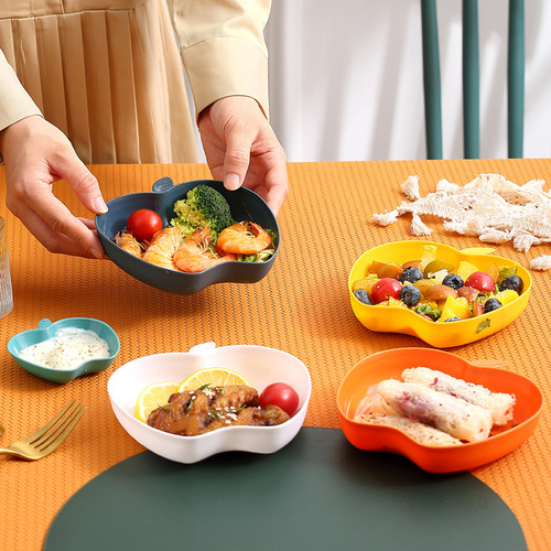 New style fruit snack small eatery bone spatula plate set home dining table waste tray food grade small dish