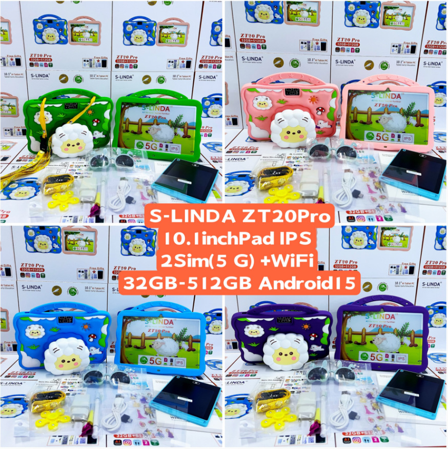 Cross-Border Zt20Pro Children's Tablet Computer for Entertainment S-Linda Calling Tablet Pc