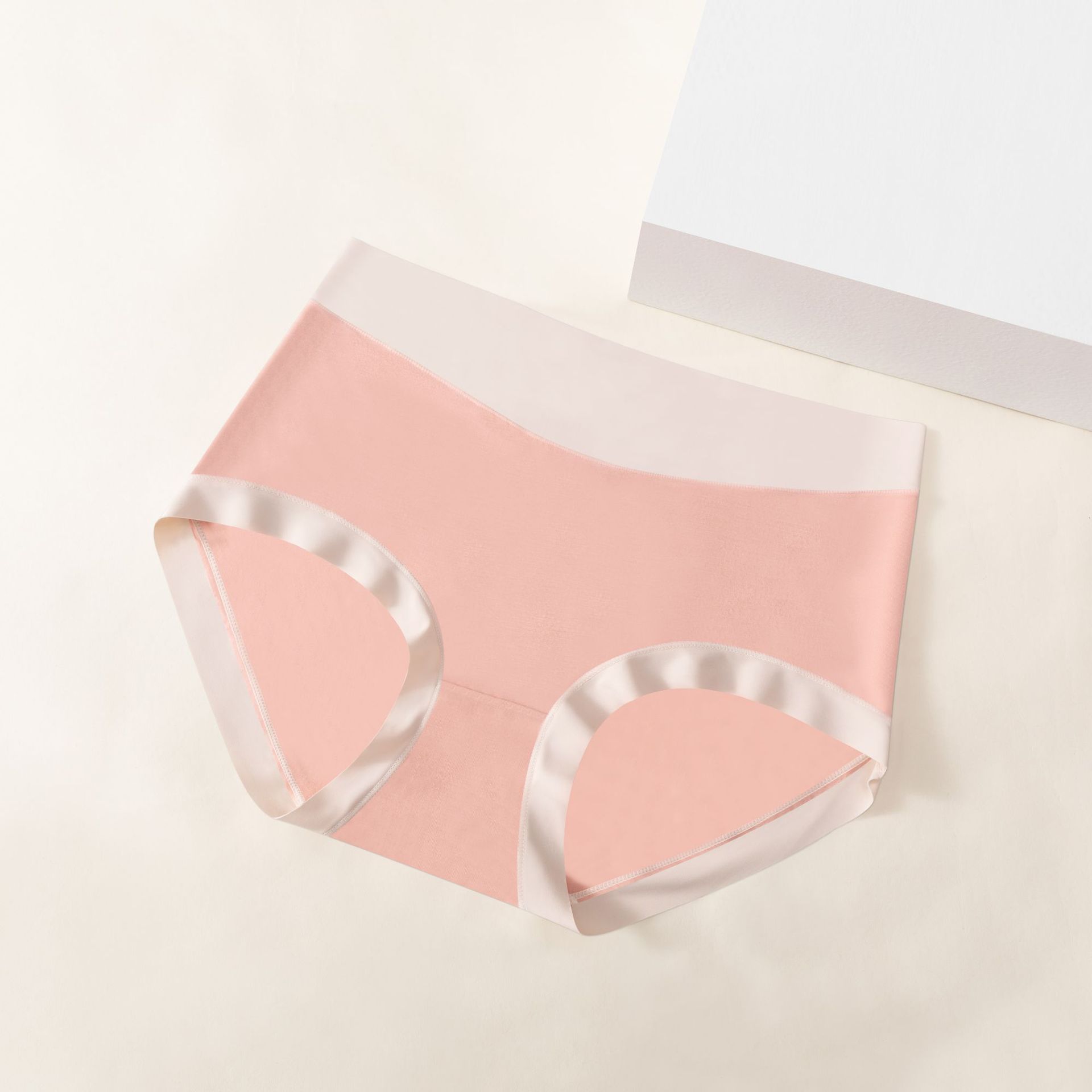 Dulce chica simple ropa interior modal suave elástica desnuda cintura alta vientre contrayendo cadera seda ropa interior antibacteriana