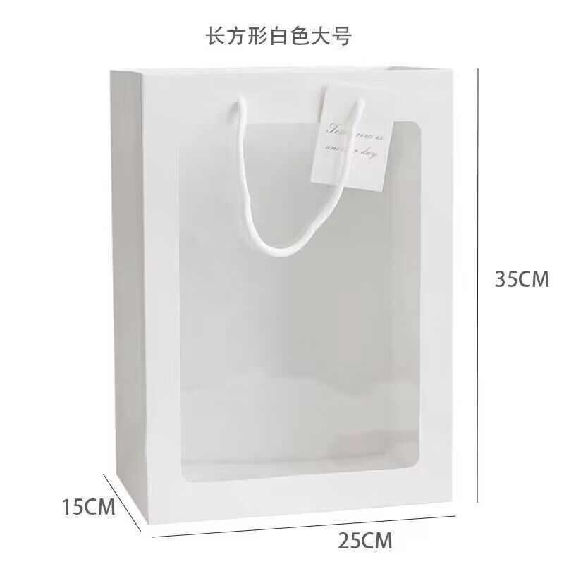 Festival de la diosa ins transparente ventana bolso ramo caja de regalo ventana embalaje bolsa regalo flor bolsa flor material de embalaje