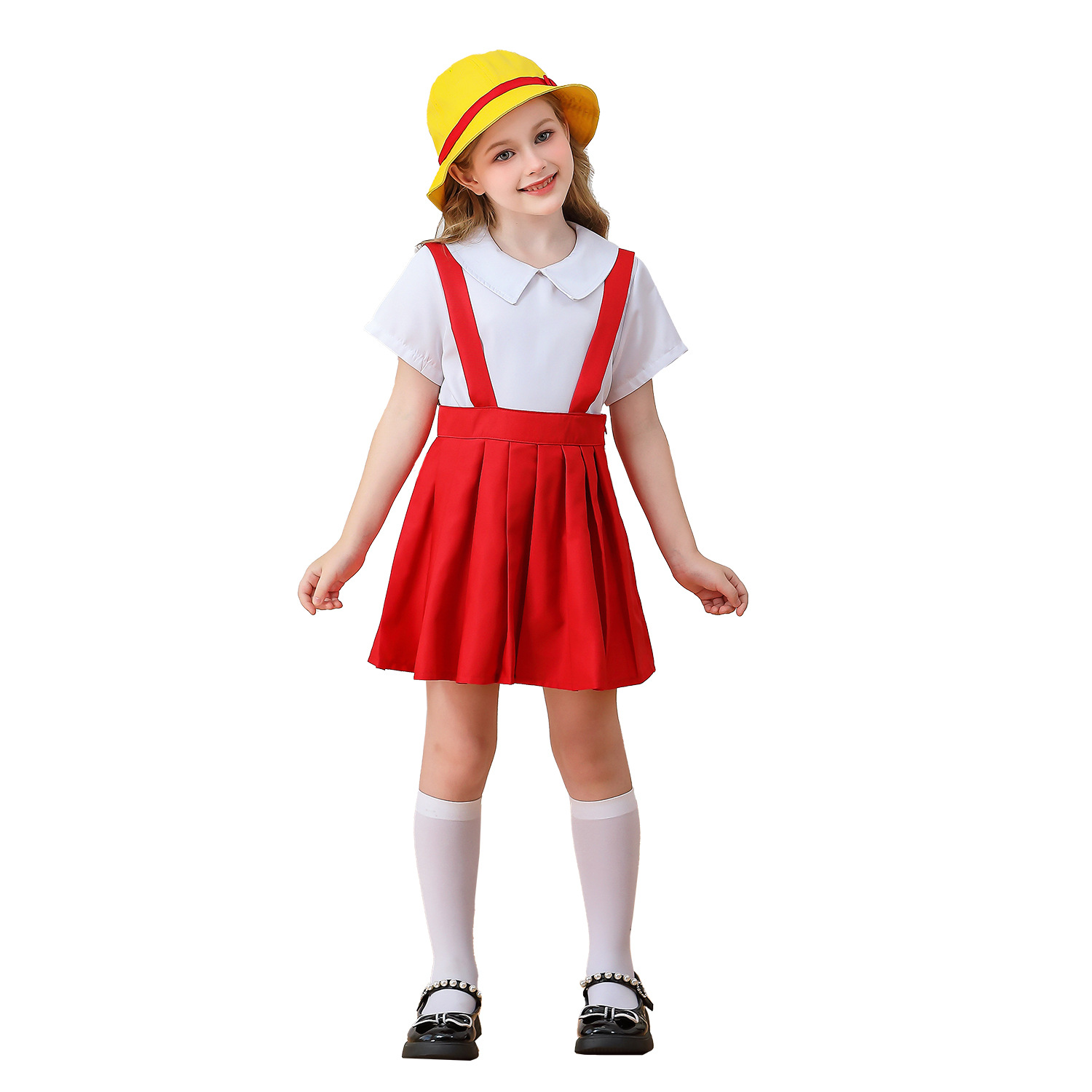 Chibi Maruko-Chan Cosplay Role-Playing Kidsren's Anime Cos Girls Preppy Style Performance Student Sailor Suit