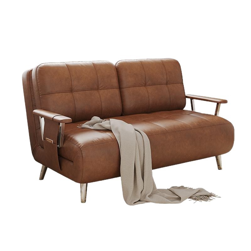 Sofá cama multifuncional en una doble función plegable 2025 nuevo pequeño tipo de sala de estar dormitorio cama retráctil doble simple