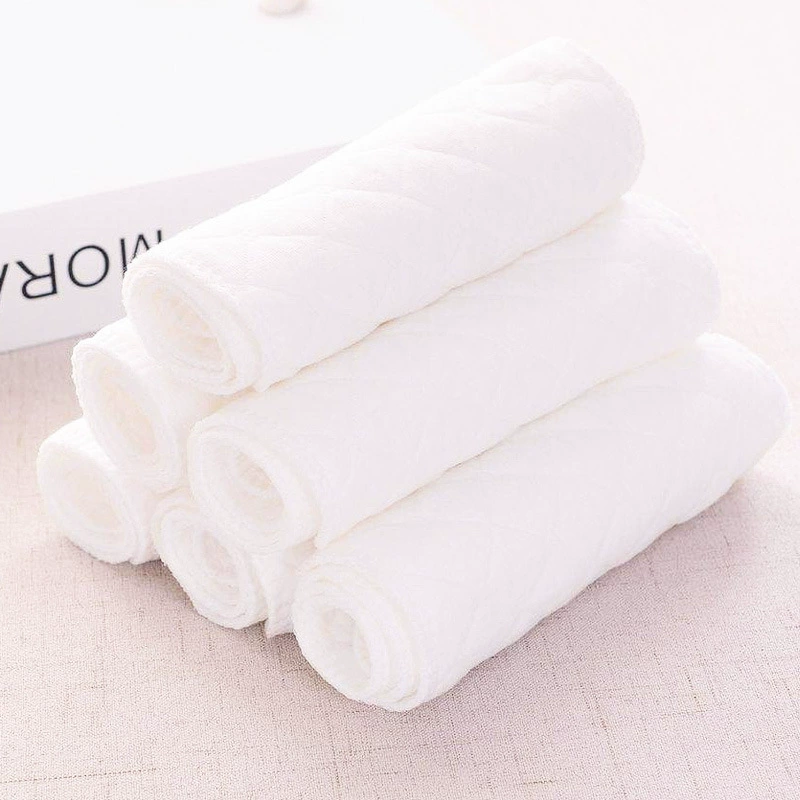 Детские хлопковые пеленки Абсорбирующие дышащие моющиеся детские мезоны Мягкие и удобные абсорбирующие пеленки для новорожденных