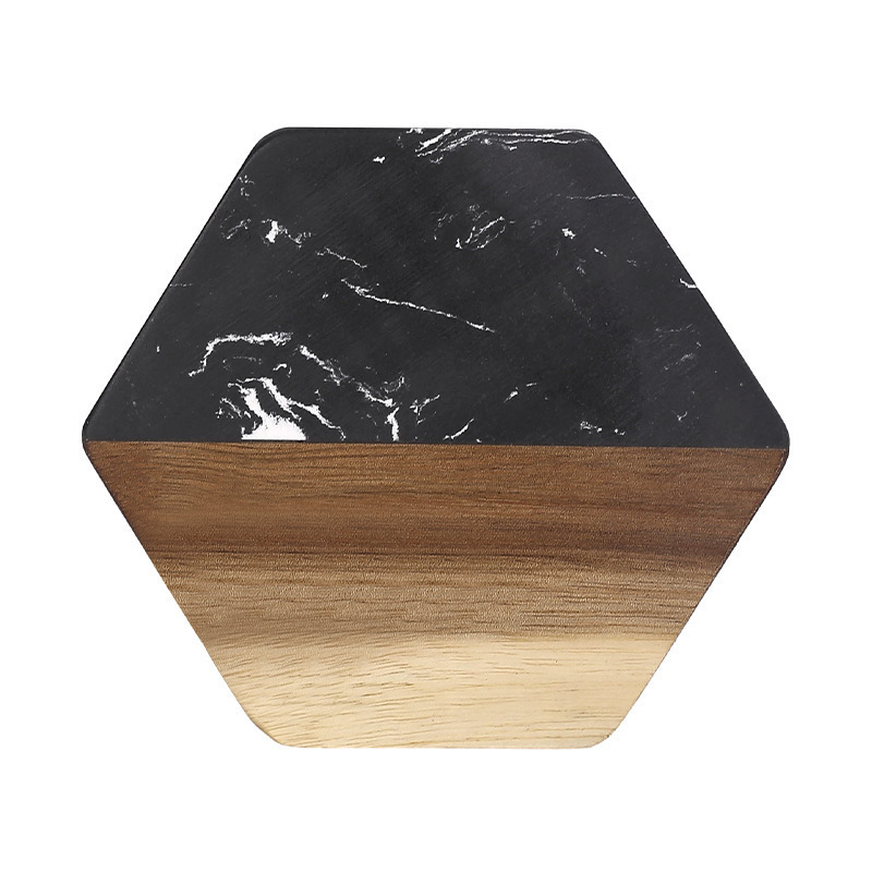 Cuchillo de queso transfronterizo conjunto de madera acacia corte tablero de pan de madera mármol queso mantequilla cuchillo tablero de horquilla