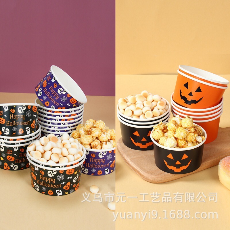 Halloween Party Paper Bowls Pumpkin Ghost Face Ice Cream Paper Cups Ice Cream Paper Bowls Disposable Ice Cream Paper Boxes Small Cups Halloween Party Paper Bowls Pumpkin Ghost Face Ice Cream Paper Cups Ice Cream Paper Bowls Disposable Ice Cream Paper Boxes Small Cups