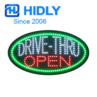 Amazon signboard Oval luminous character Car restaurant signboard LED drive-thru open sign