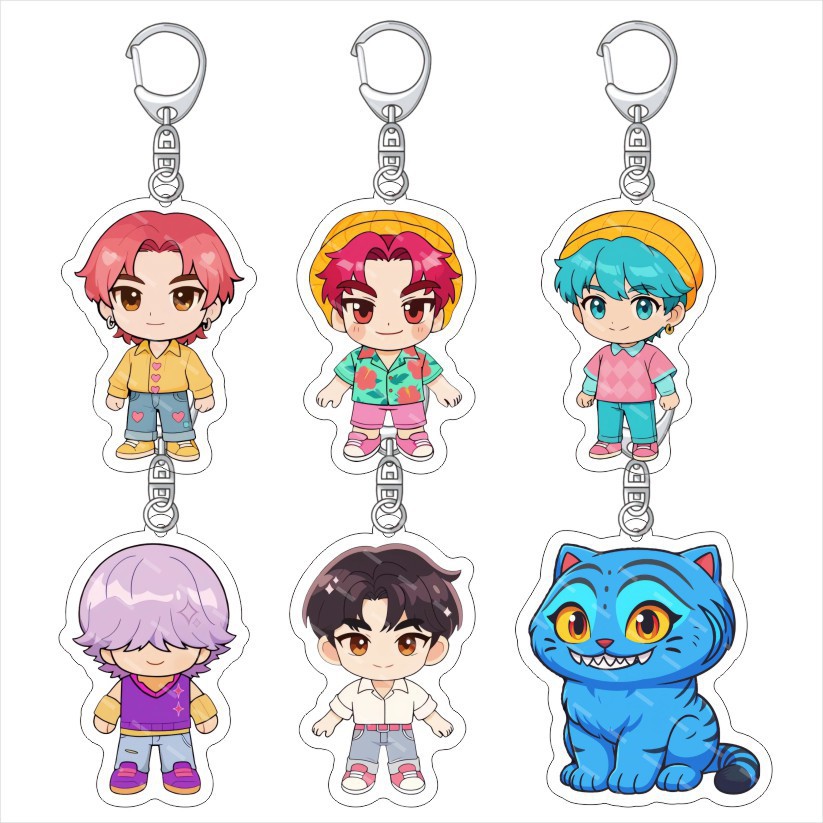 KPop Demon Hunters Acrylic Keychain K-POP: Witch Hunters Group…