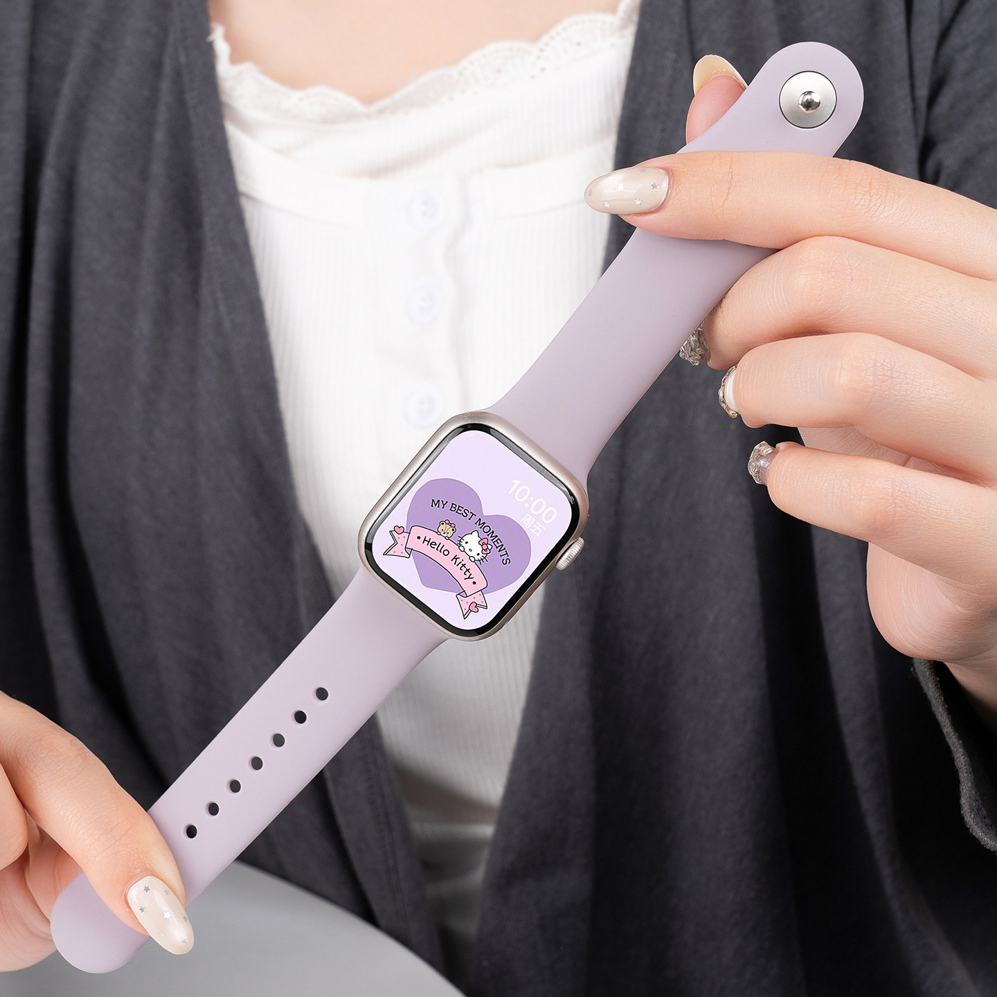适用iwatch11表带S10液态硅胶S8新款se3高级S8S9创意S7智能Ultra3
