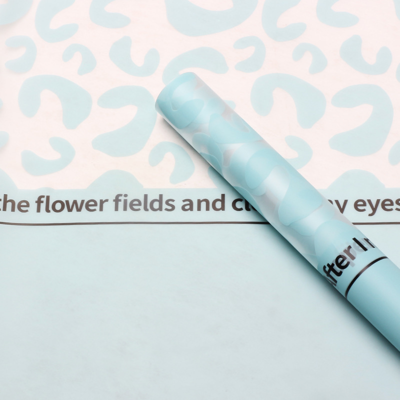 Huaxi Leopard Leopard Papel de embalaje de flores Fábrica al por mayor Papel mate impermeable Diy floristería Papel de embalaje de ramo floral