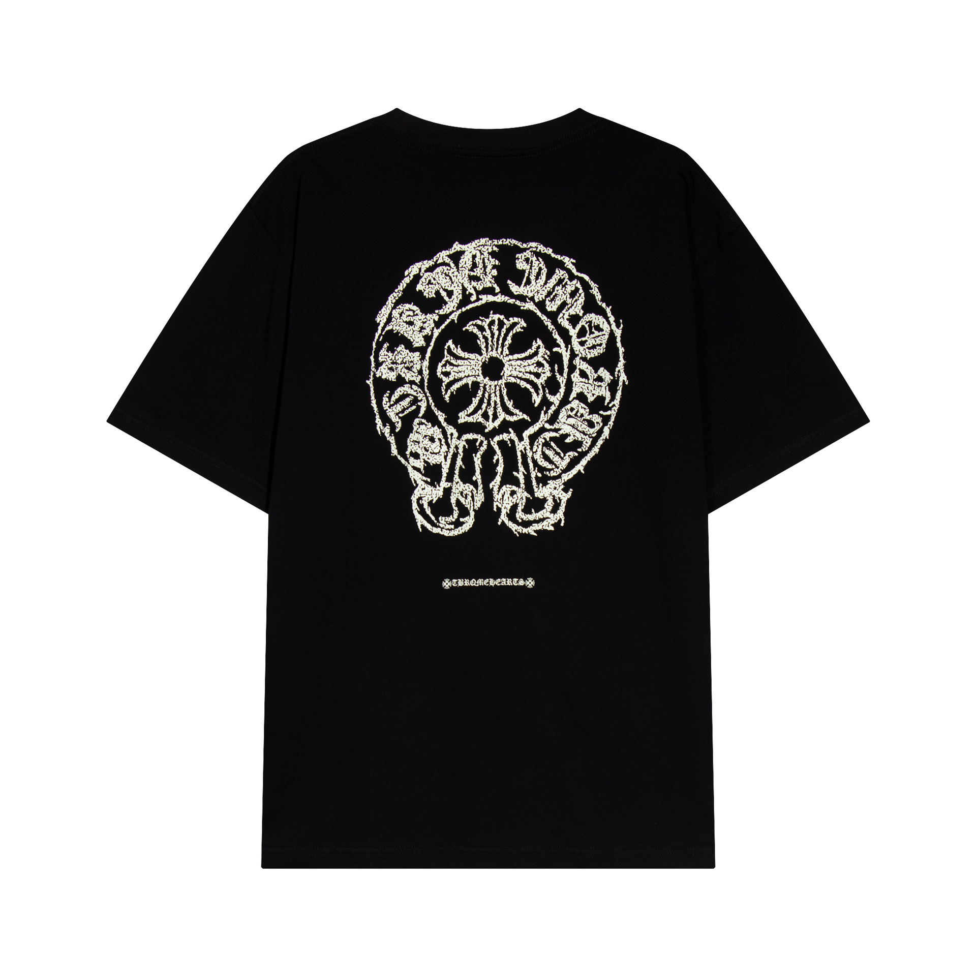 Chrome Heart 24 nuevo Crocodile de verano de moda europea y americana camiseta de manga corta para hombres y mujeres