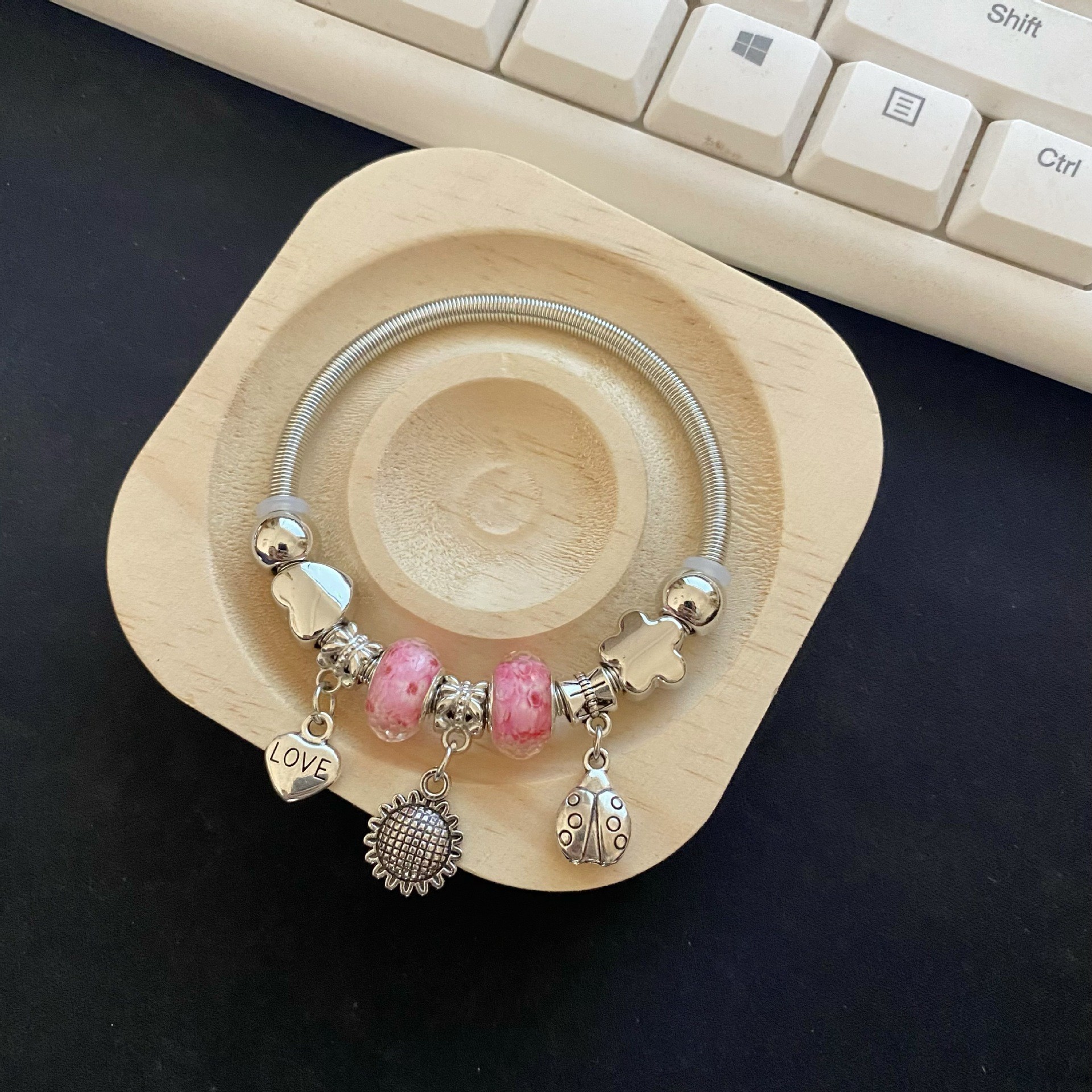 Pink Field bracelet