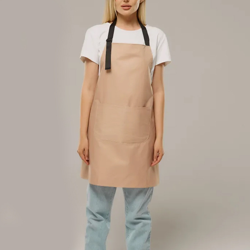 Delantal de poliéster de Amazon transfronterizo, impermeable para hombres y mujeres, restaurante de té con leche, supermercado, tienda de frutas, ropa de trabajo, delantal