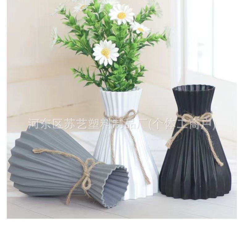 Scandinavian Plastic Vase Home Flower Arrangement Living Room Modern Creative Simple Small Fresh Home Decoration Ornaments