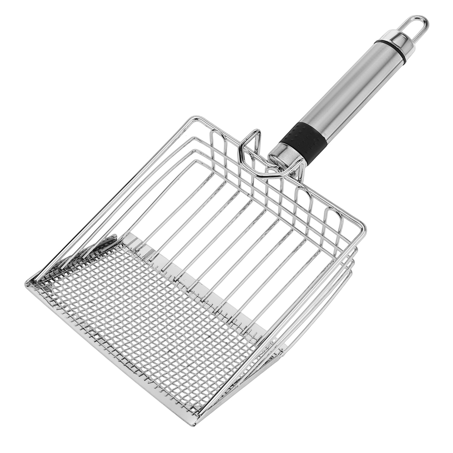 Sixth Generation Stainless Steel Coarse And Fine Two-in-One Large Small Hole Soil Rutin Chicken Box Cat Litter Scoop_voghion.com