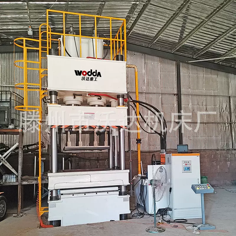 沃达500吨蛭石板成型机油压机400吨四梁四柱粉末干压板四柱液压机