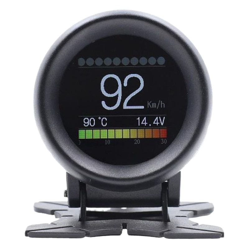 Автомобильный HUD проекционный дисплей OBD, скорость, турбинный измеритель температуры воды, высокая четкость, цифровой плоский вид, умный