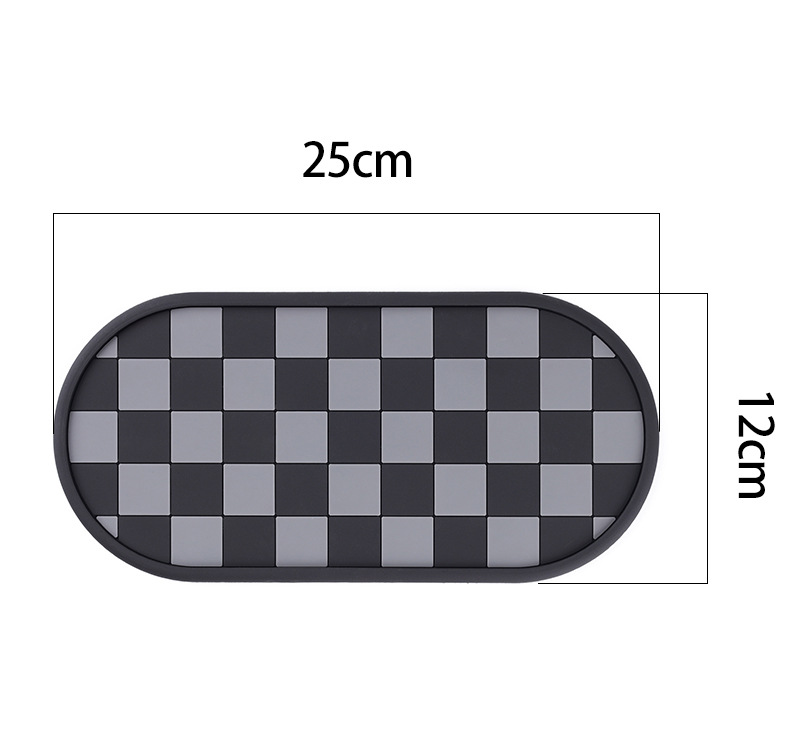 New car anti-slip mat, designed for the center console and dashboard, made of heat-resistant PVC, and featuring multiple functions for holding phones and other items