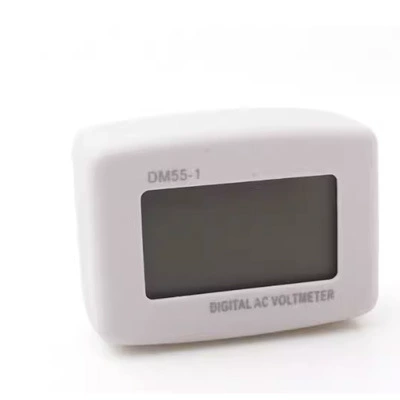 Тип вилки DM55-1/110V 220V/Домашний цифровой ЖК-дисплей измеритель напряжения AC измеритель голова