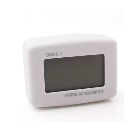 Тип вилки DM55-1/110V 220V/Домашний цифровой ЖК-дисплей измеритель напряжения AC измеритель голова