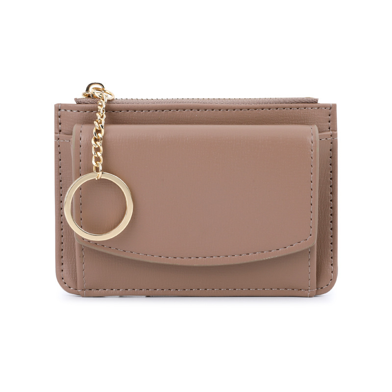 Telian nuevo portatarjetas transfronterizo titular de la tarjeta estudiante comida tarjeta cubierta protectora multi-Tarjeta llavero monedero de la moneda de las mujeres