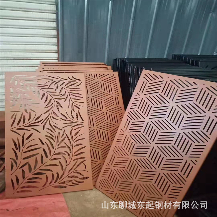 耐候钢板 Q235NH耐候板Q355NH耐候钢板 镂空红锈幕墙钢板现货