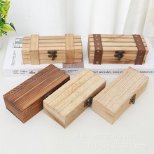 工厂直发桐木眼镜盒太阳镜包装收纳盒跨境木眼镜翻盖复古墨镜木盒