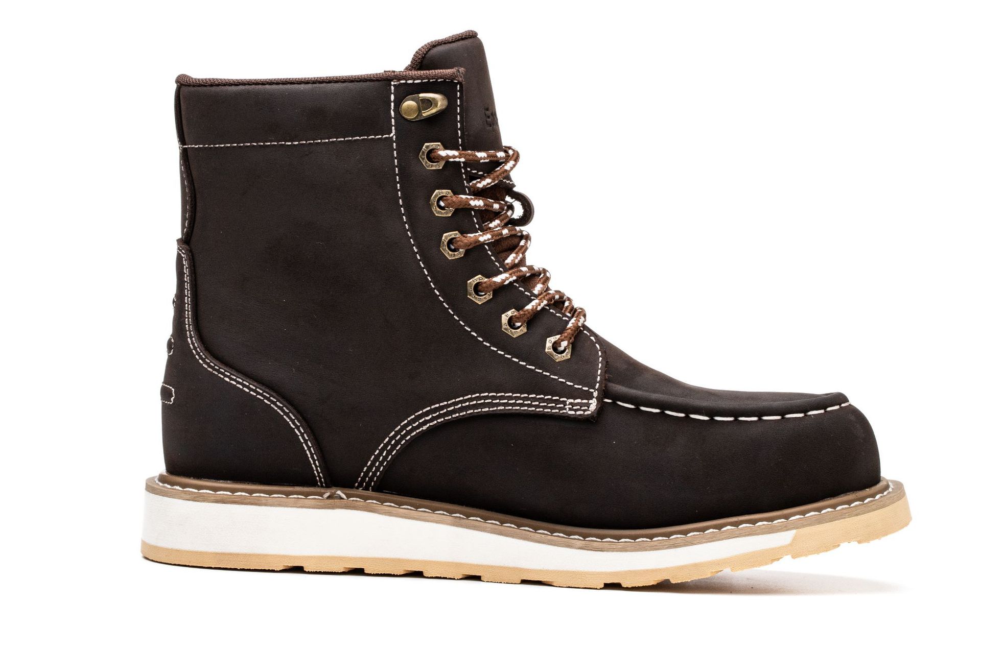 Chaussures de travail spéciales pour hommes, de sécurité, anti-écrasement et anti-perforation, en cuir Crazy Horse de haute qualité._voghion.com