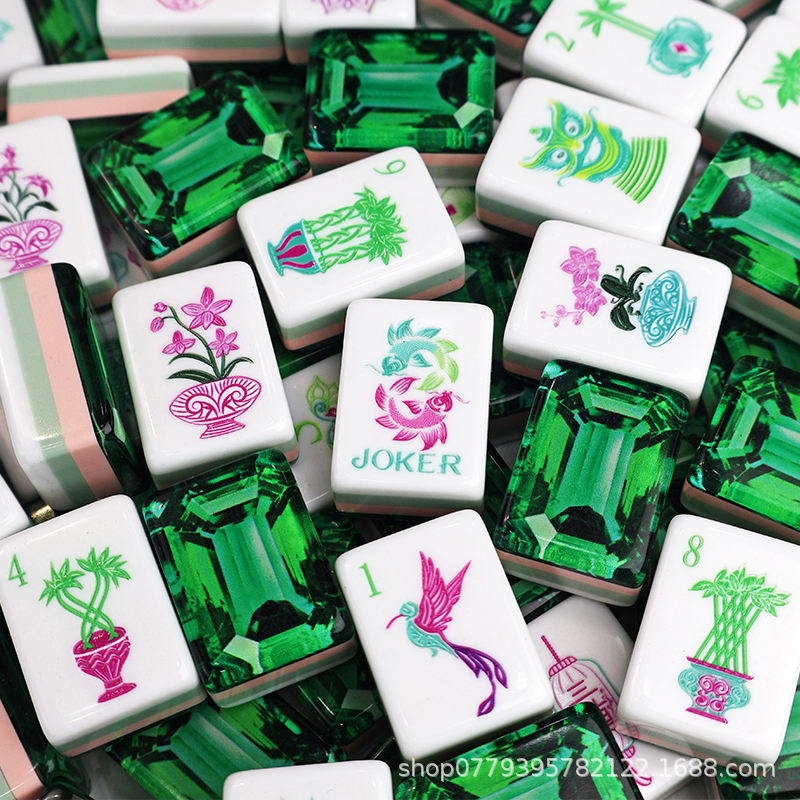 (24-hour direct delivery) Supply of foreign trade American mahjong, Green Diamond mahjong, American-style mahjong, American mahjong