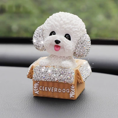 head teddy dog car ornaments: Other Automotive Interior Supplies