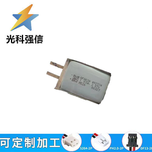 3.7V充电池492334聚合物锂电池600MAH LED灯具充电宝定位器电芯