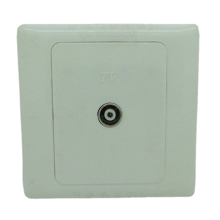 有线电视终端双面板 用户TV单孔双面板 TV9.5母面板