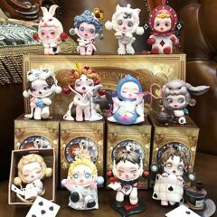 POPMART泡泡玛特SKULLPANDA平日奇境系列盲盒车载摆件潮玩礼物女