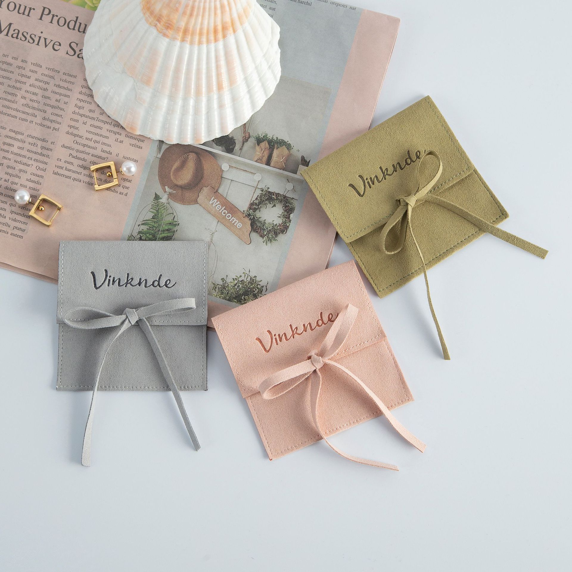 Jewelry Packaging Bags Classification 1 Piece Quantity 1 Piece Cloth Basic Simple Style Holiday Daily Solid Color Jewelry Packaging Bags