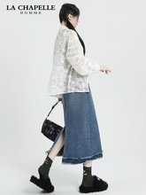 潮流日系牛仔裤半身裙新款时尚简约大码女装时尚流行百搭一件代发