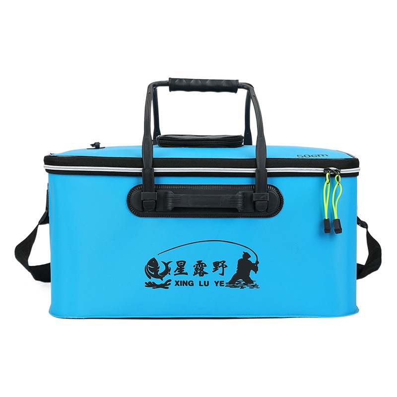 Fishing Bucket Eva Foldable Thickened Fishing Box Live Fish Bucket Portable Shoulder Fish Box Outdoor Fishing Gear Fishing Box