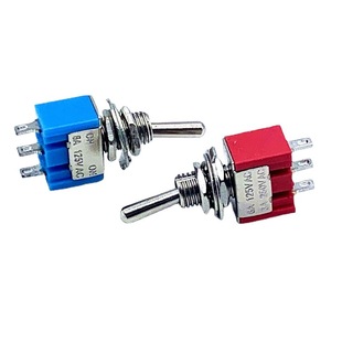 Small toggle switch MTS-101/102/ /103 shaking head blue button switch 125/250V switch