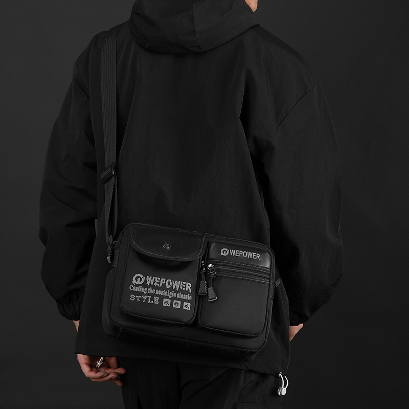 WEPOWER nueva moda multi-bolso de hombro casual bolso de bolsillo multi-bolso de viaje de viaje de viaje ultra ligero bolso de tramo inclinado