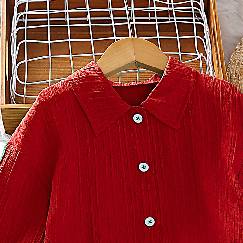 Mädchen Langarmshirt Und Weite Hose Zweiteiler Set_voghion.com