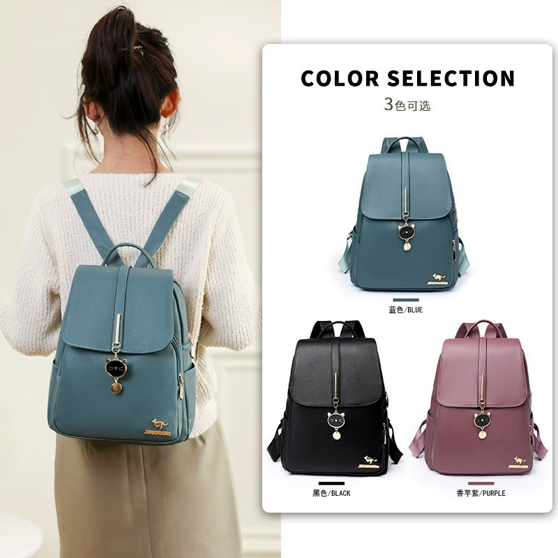 Backpack, winter capacious shoulder bag, 2023